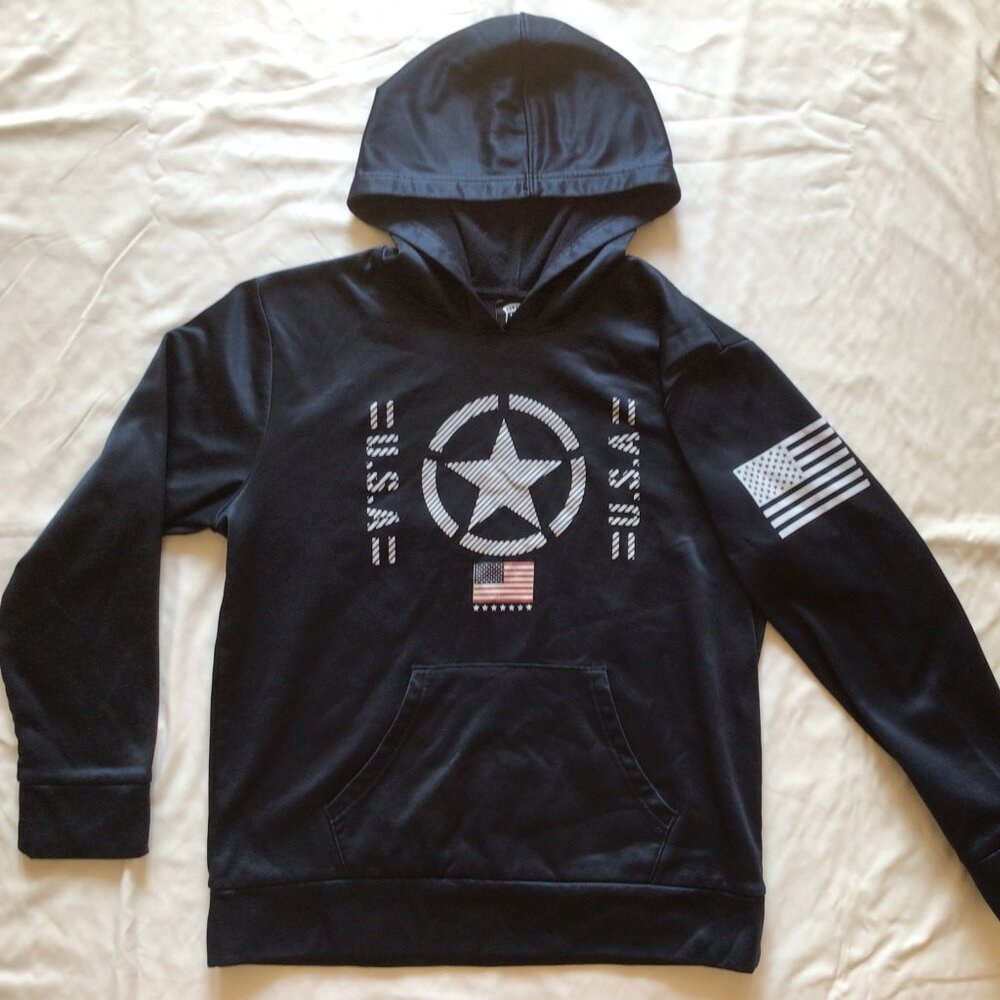 Eleven Vs. 11 Kids USA Hooded Sweatshirt Hoodie Size Kids XL
